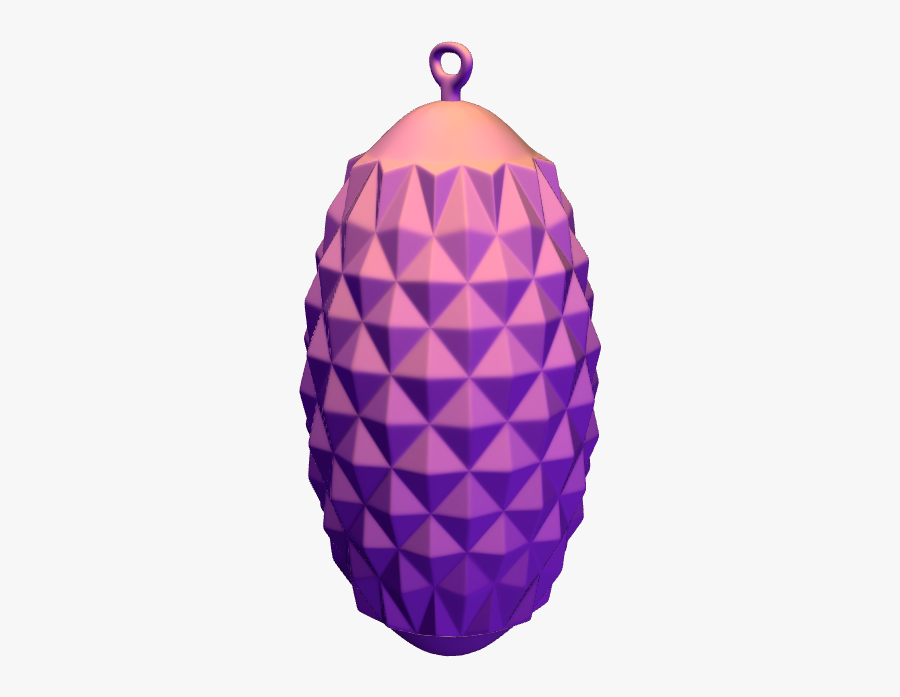 Pinecone Shaped Bauble - Illustration, Transparent Clipart