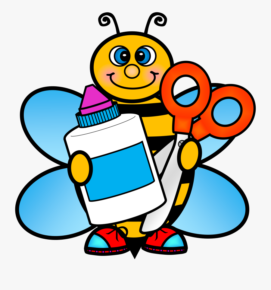 Transparent Daycare Clipart - Bee School Clip Art, Transparent Clipart