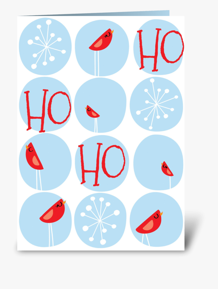 Winter Wonderland Red And Blue Greeting Card, Transparent Clipart