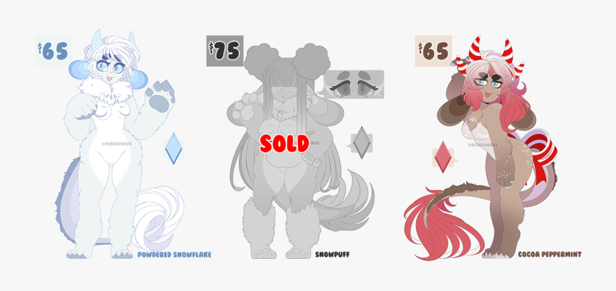 Winter Wonderland Dragoons [closed] - Cartoon, Transparent Clipart