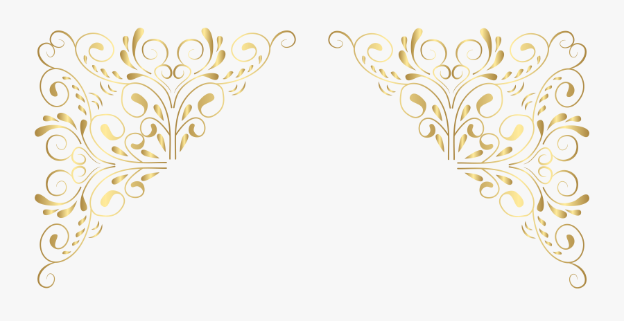 Decorative Corner Clip Art, Transparent Clipart