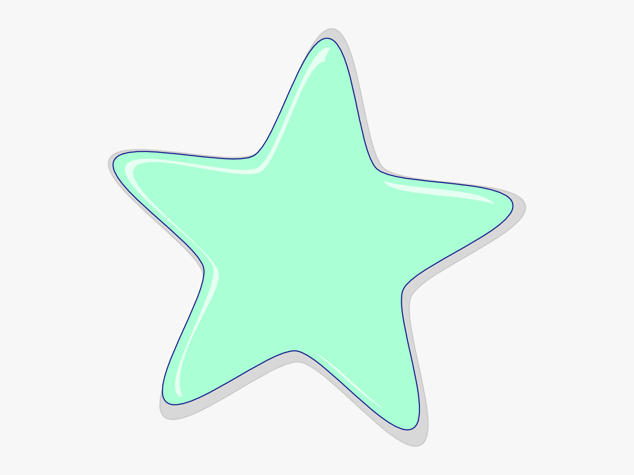Mint Green Stars Clipart, Transparent Clipart