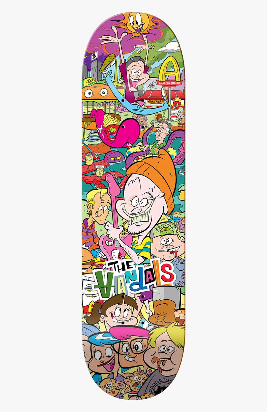 The Vandals "anarchy Burger - Cartoon, Transparent Clipart