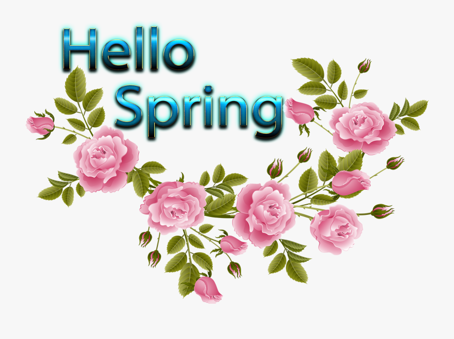 Spring Clipart Hello - Hello Spring Clipart, Transparent Clipart