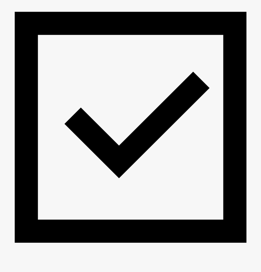 Yes You Read This Correctly, A Checkbox - Tick In A Box Symbol, Transparent Clipart