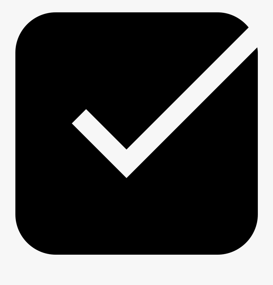 Checked Checkbox 2 Icon - Sign, Transparent Clipart