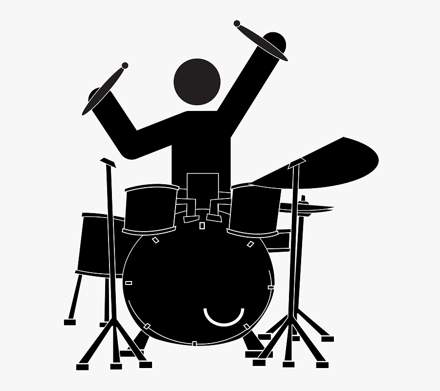 Tips For Learning How To Play The Drums - Rock Drummer Clip Art, Transparent Clipart