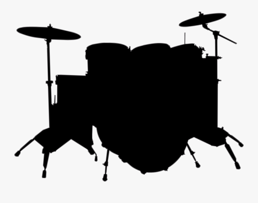Drums Musical Instruments Silhouette - Musical Instruments Silhouette Png, Transparent Clipart