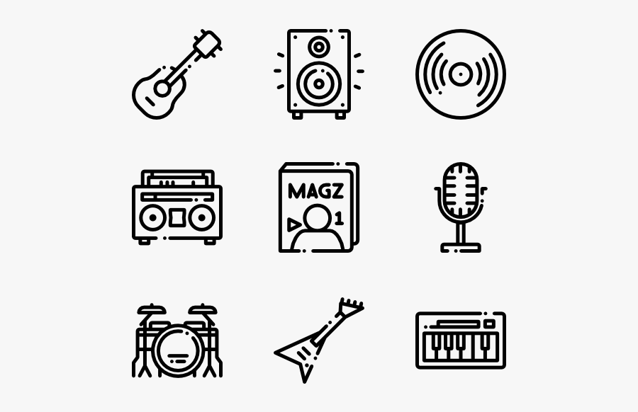 Music Store - Hand Drawn Icon Png, Transparent Clipart