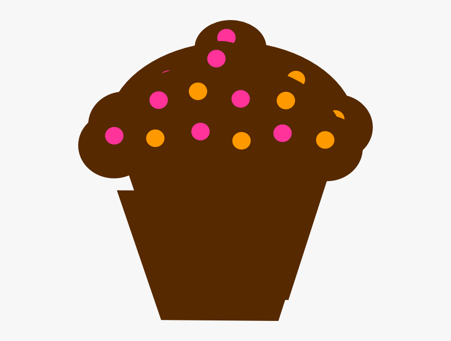 Polka Dot Cupcake Clip Art, Transparent Clipart