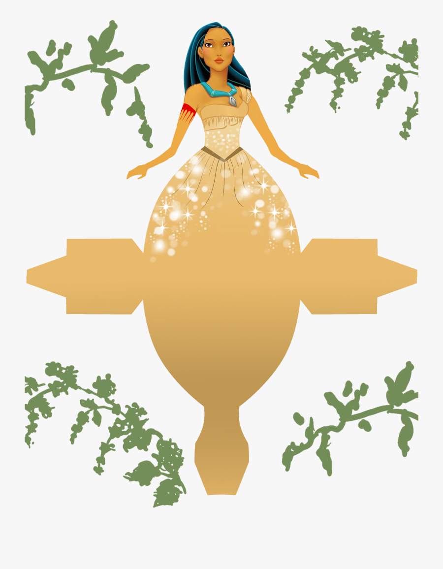 Free Printable Disney Princess Box - Disney Princess Papercraft Printable, Transparent Clipart