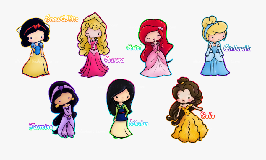 Tumblr Png Disney - Disney Princess Chibi Drawing, Transparent Clipart