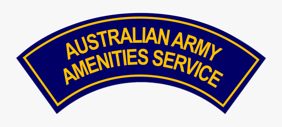 Australian Army Amenities Service Battledress Flash - Circle, Transparent Clipart