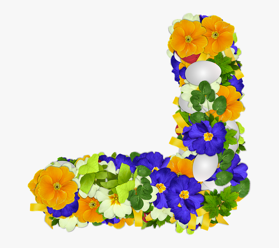 Flowers, Primroses, Png, Corner, Egg, Easter, Colors - Portable Network Graphics, Transparent Clipart