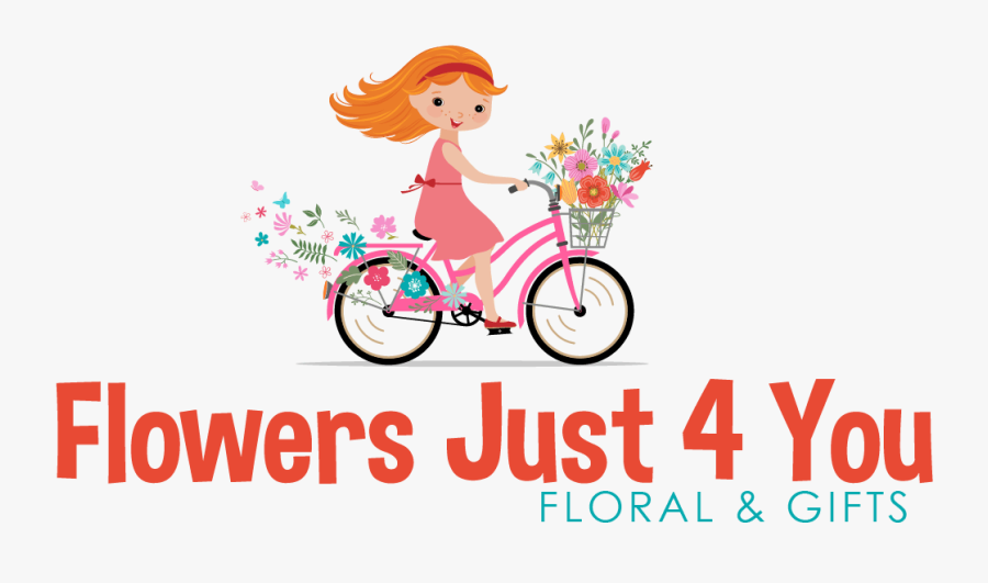 Flowers Just 4 U Florals Gifts - Hybrid Bicycle, Transparent Clipart