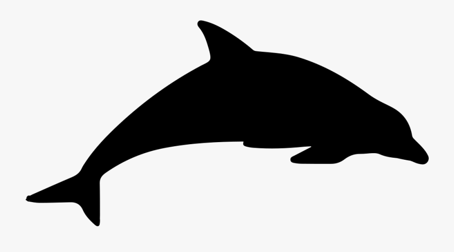 Bottlenose Dolphin,fin,marine Figure,clip Art,common - Animal Silhouette Dolphin, Transparent Clipart