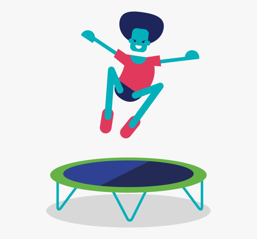 Transparent Trampoline Png - Trampoline Jump, Transparent Clipart