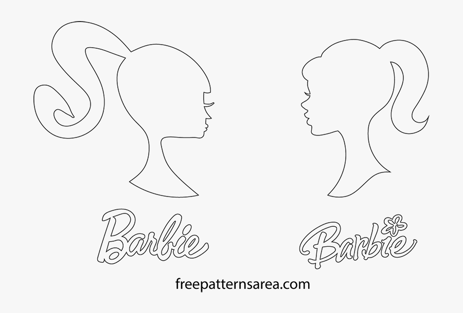 Free Barbie Logo, Download Free Clip Art, Free Clip - Barbie Silhouette Printable, Transparent Clipart