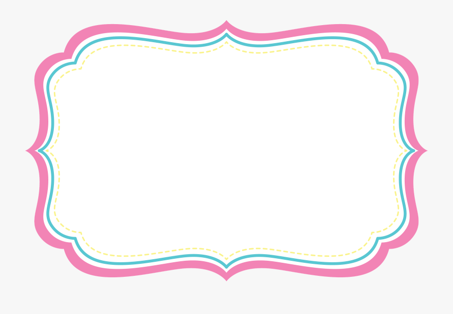 Transparent Mamma Mia Clipart - Frame Azul E Rosa, Transparent Clipart