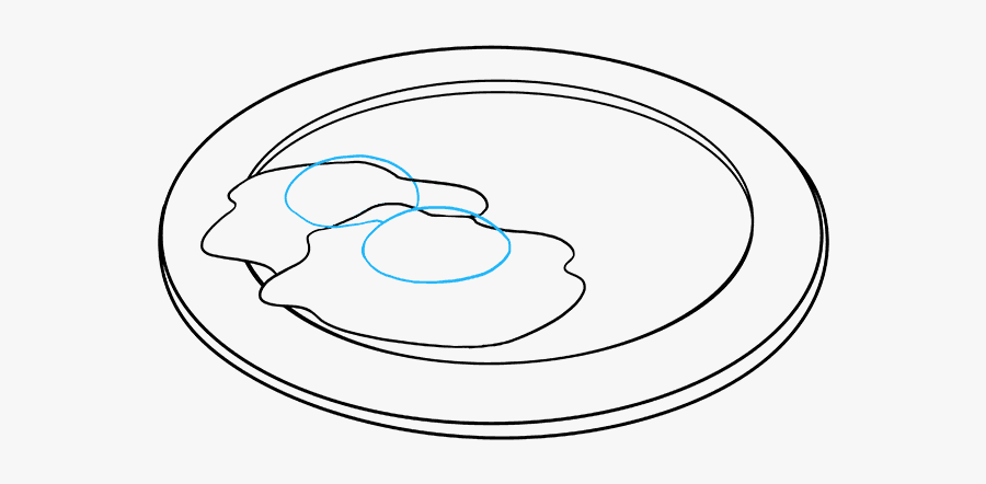 How To Draw Bacon And Eggs - Circle, Transparent Clipart