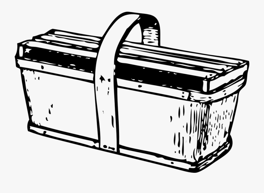 Basket, Box, Crate, Carrier, Tool Box, Picnic Basket - Kotak Peti Besar Dari Kayu Dan Untuk Penyimpanan Buah, Transparent Clipart