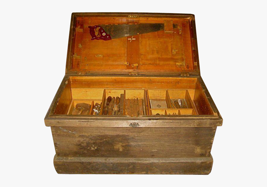 Clip Art Fine New England Carpenters - Old Carpenters Tool Chest, Transparent Clipart