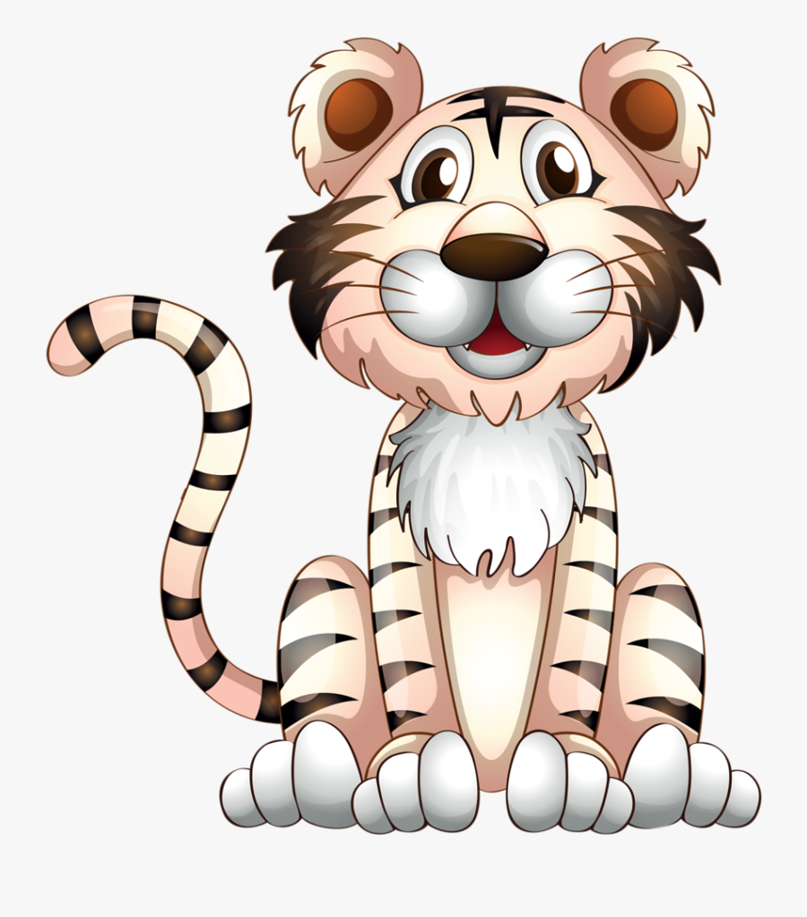 B *✿* Cartoon Tiger, Tiger Design, Safari Png, Wildlife - 不同 的 動物, Transparent Clipart