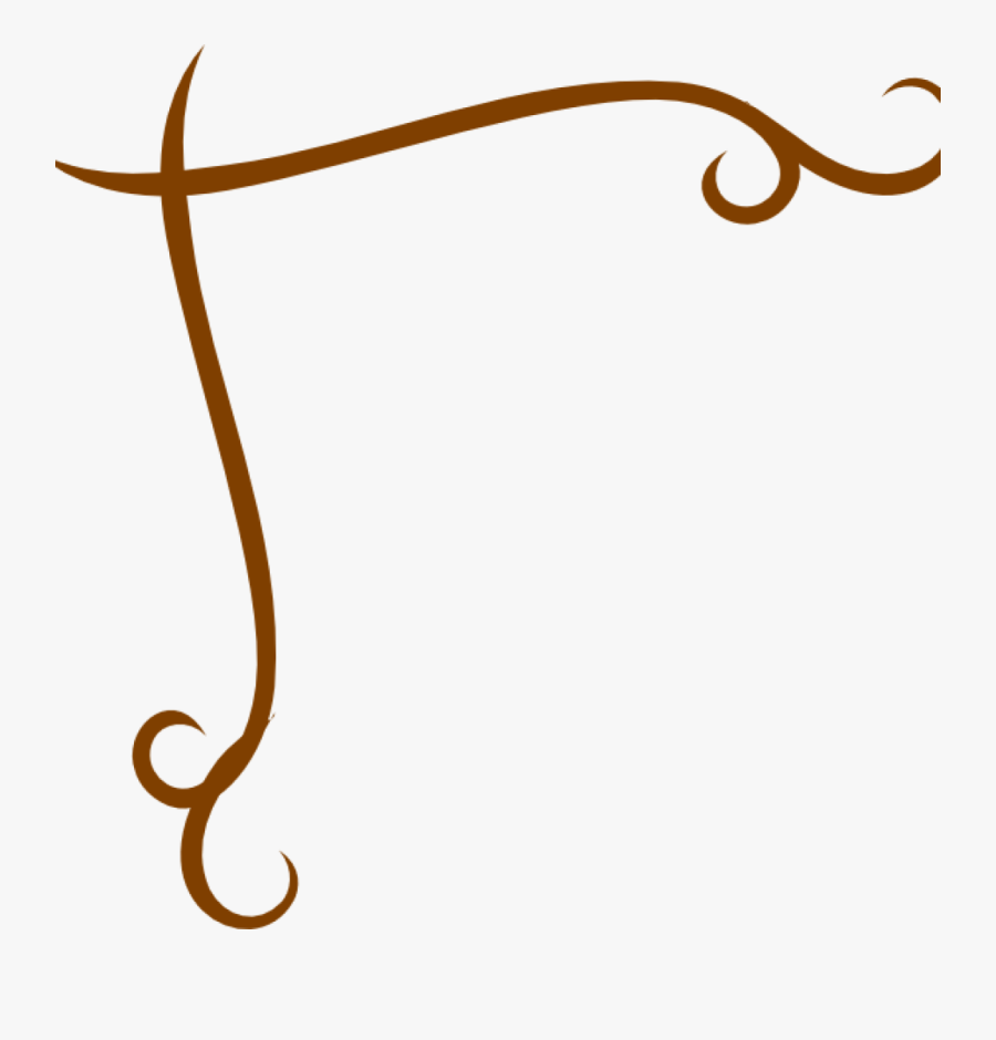Free Download Corner Swirl Transparent Clipart Clip - Corner Swirls Png, Transparent Clipart