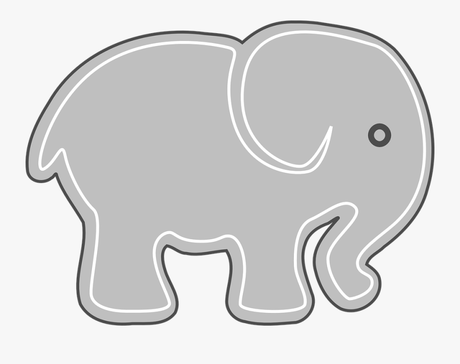 Elephant, Africa, Safari, Gray, Mammal, Wildlife, Transparent Clipart