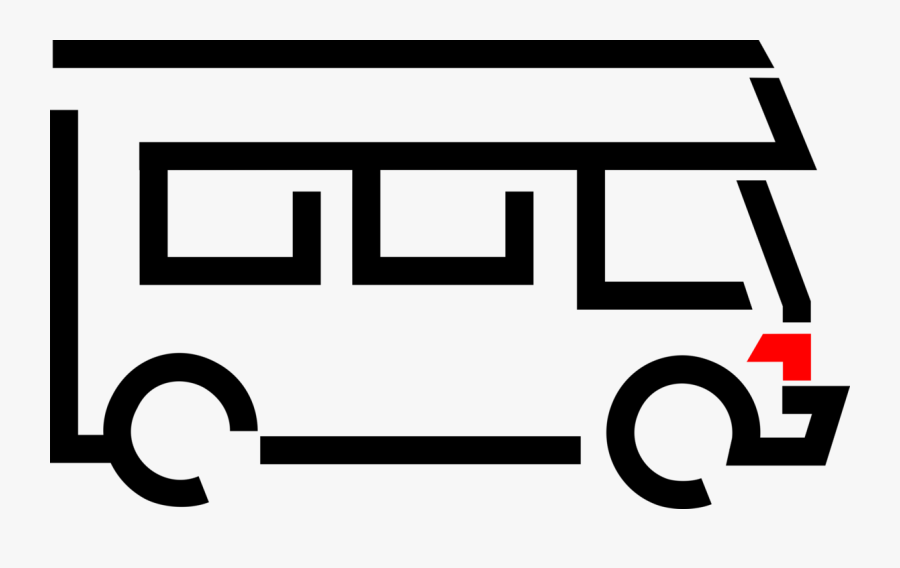 Vector Illustration Of Motorhome Recreational Vehicle, Transparent Clipart
