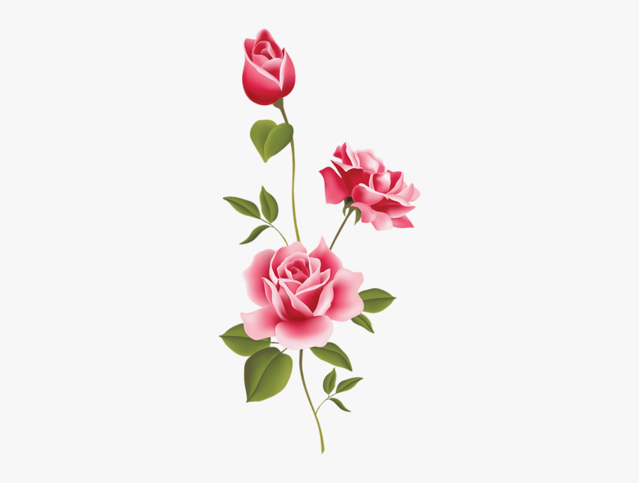 Free Clip Art Pink Roses, Transparent Clipart