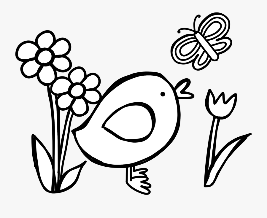 Line Art Clipart , Png Download - Spring Blackline, Transparent Clipart