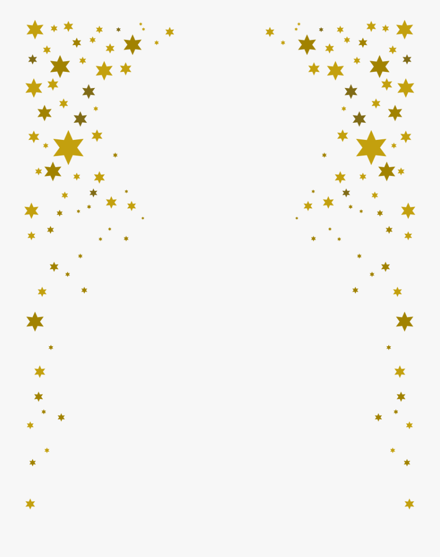 Vector Border Stars Free Download Image Clipart - Transparent Background Gold Stars Png, Transparent Clipart