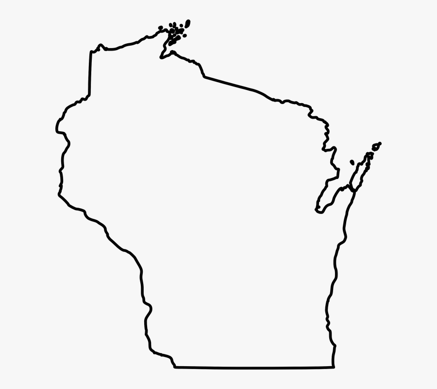 Wisconsin Outline Png, Transparent Clipart