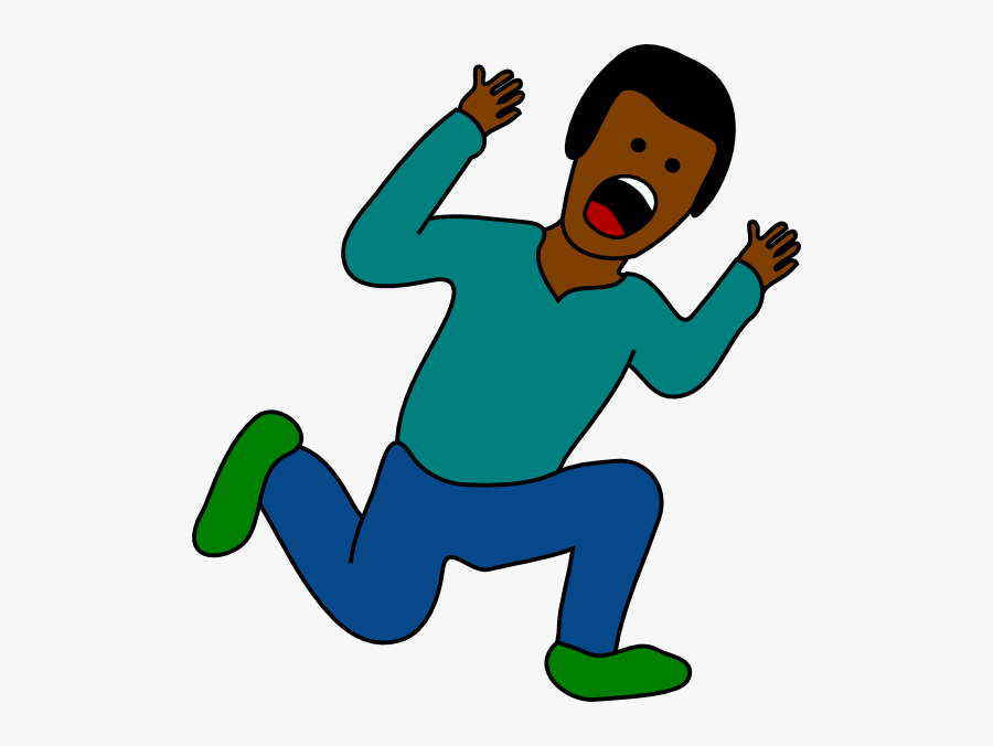 Scared Man Clipart, Transparent Clipart