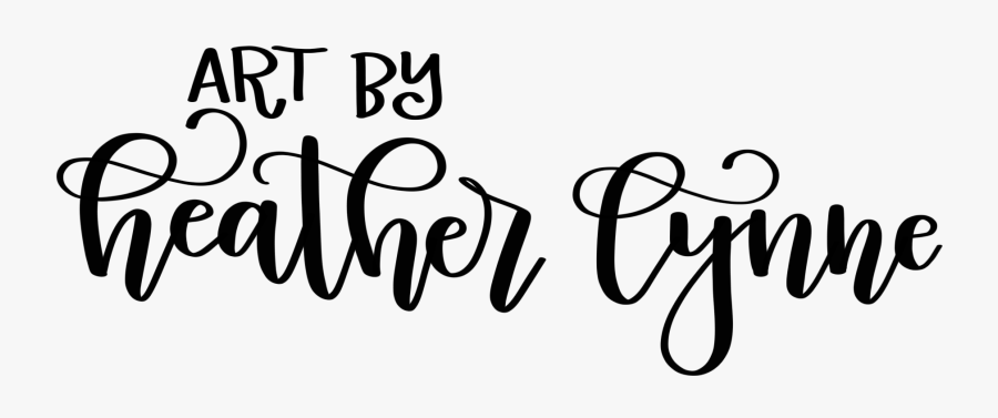 Art By Heather Lynne - Calligraphy, Transparent Clipart