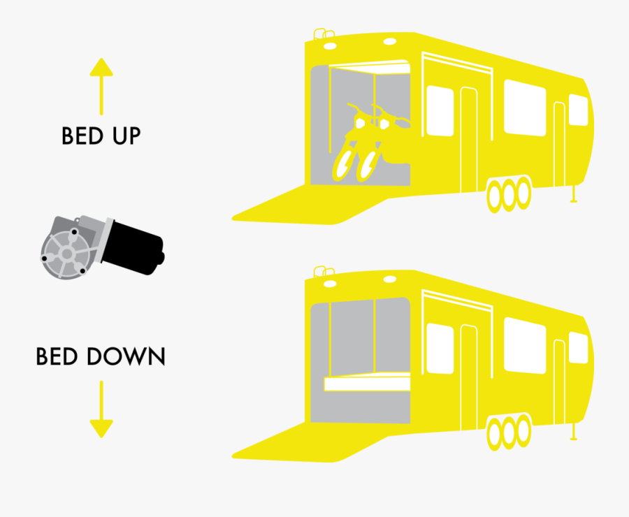 Bed Lift And Lower - Illustration, Transparent Clipart