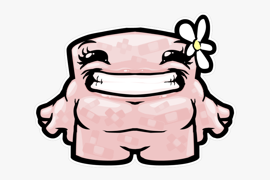 Super Meat Boy Girl, Transparent Clipart