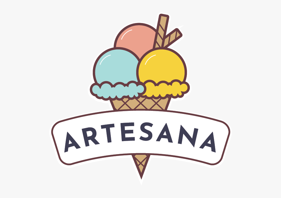 Artesana Ice Cream Logo No Circle - Circle Ice Cream Logo, Transparent Clipart