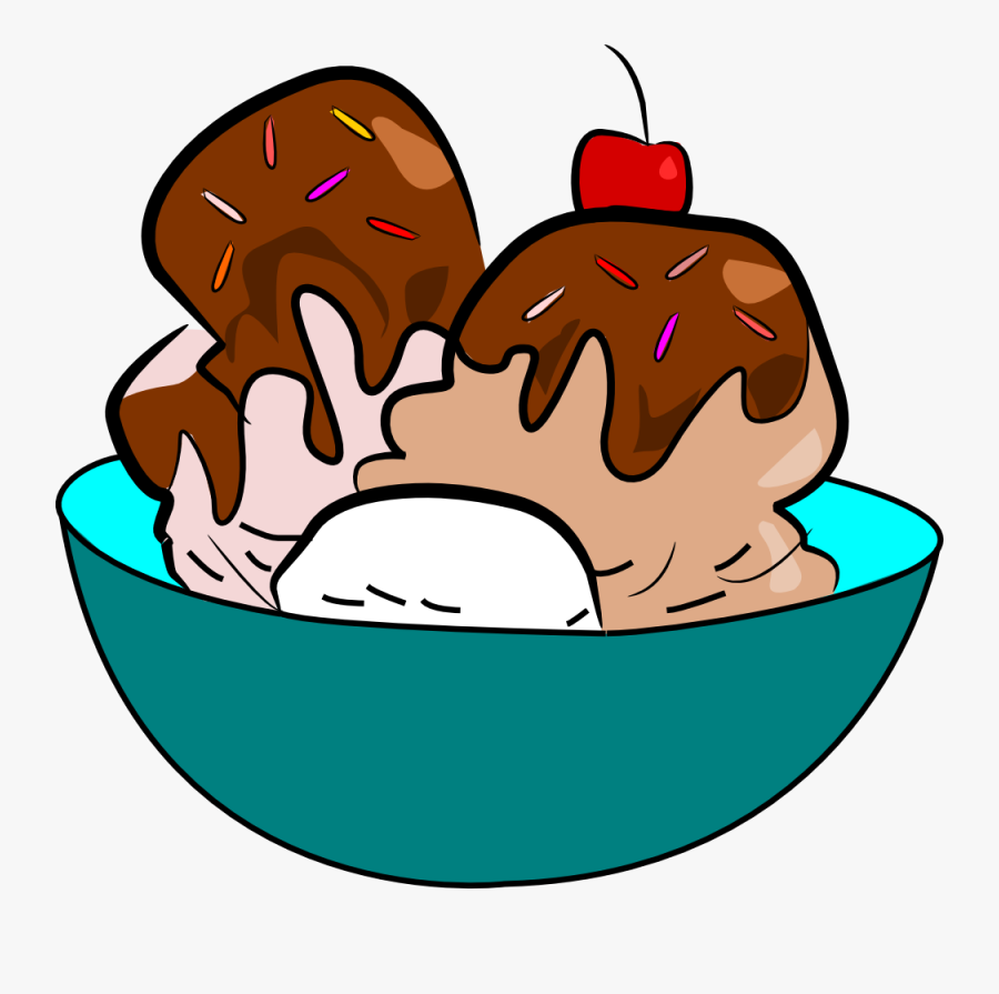 Ice Cream Sundae Clip Art - Transparent Background Ice Cream Sundae Clipart, Transparent Clipart