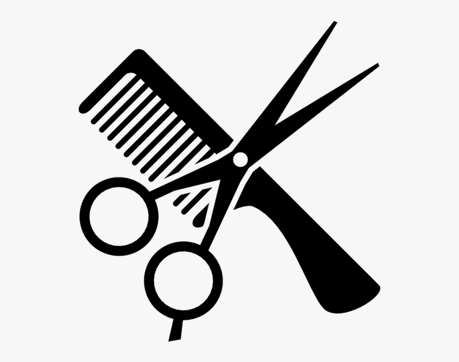 Scissors Clipart Hair - Hair Cut Clip Art, Transparent Clipart