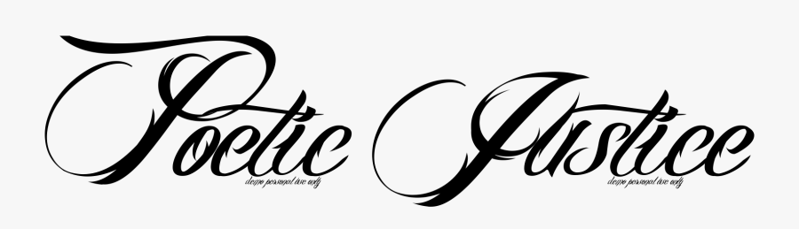Clipart Yo Tattoos - Poetic Justice Tattoo, Transparent Clipart