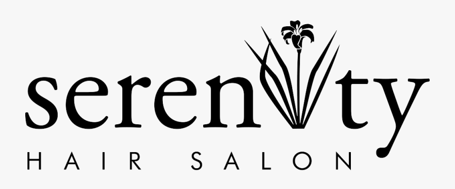 Serenity Hair Salon Black Logo - Serenity Hair Salon Logo, Transparent Clipart