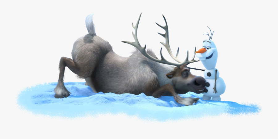 Muñeco De Nieve Y Reno De Frozen, Transparent Clipart