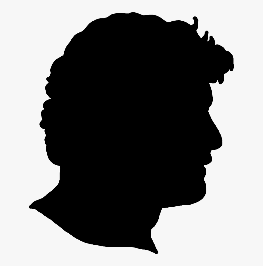 Male Face Silhouette - Clip Art, Transparent Clipart