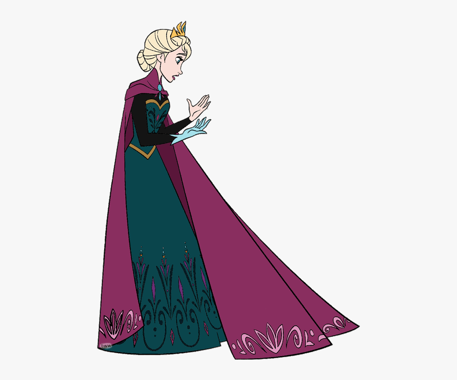 Frozen Clip Art - Elsa Frozen De Rainha, Transparent Clipart