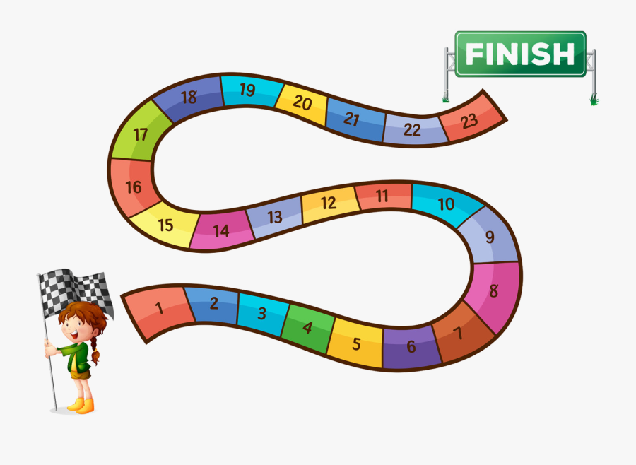Family Game Night - Start And Finish Line Clipart, Transparent Clipart