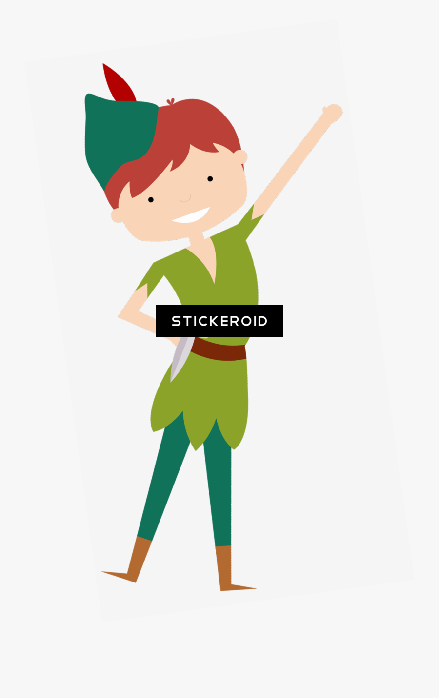Brain Clipart Skate - Peter Pan Png, Transparent Clipart