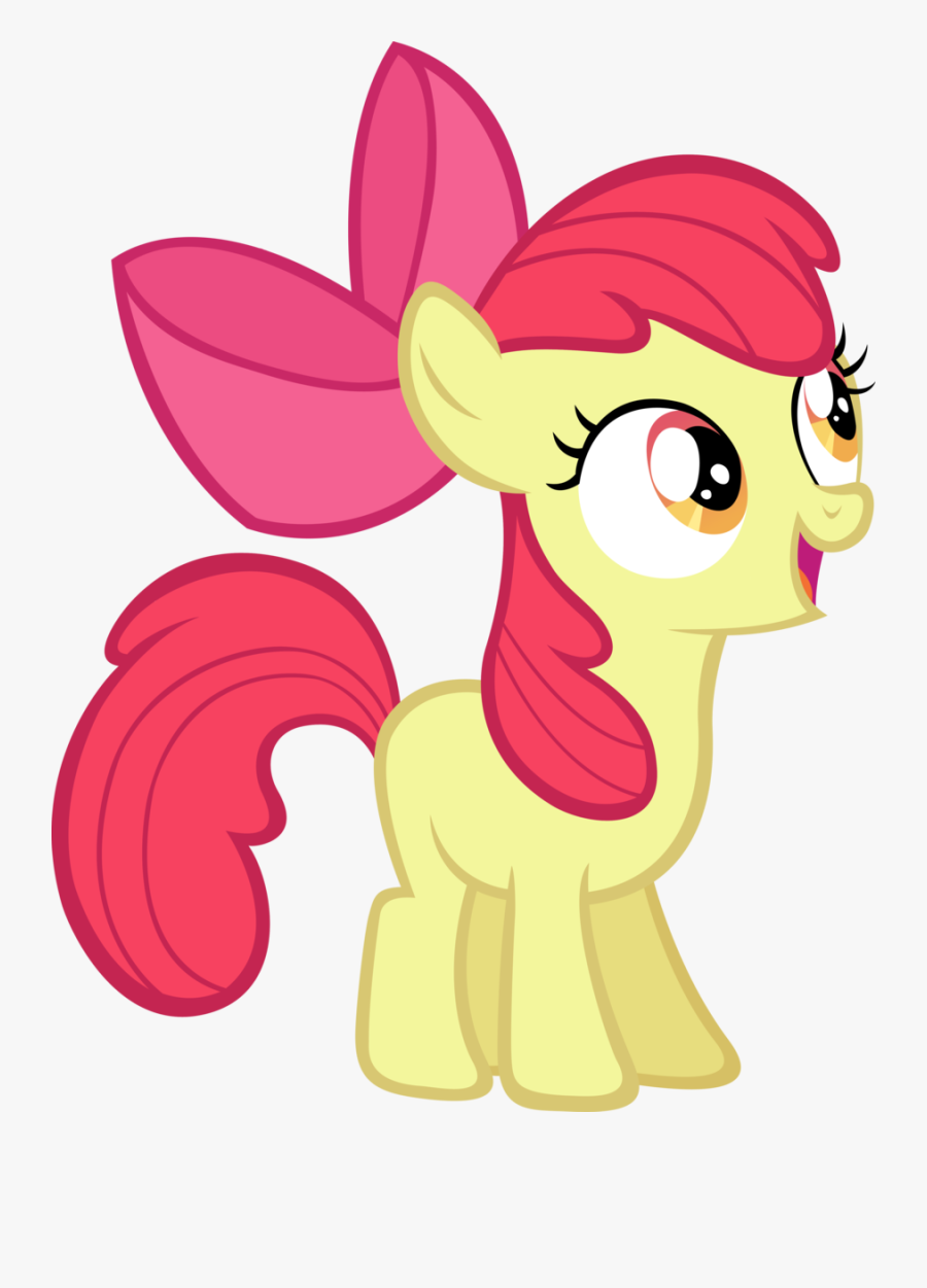 Cartoon,horse,pony,clip Art,mane,pink,fictional Character,animal - Little Pony Apple Bloom, Transparent Clipart