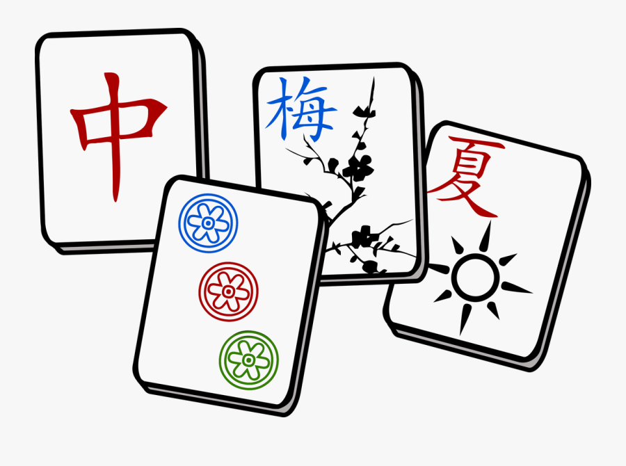 Mah Jongg Tiles, Transparent Clipart
